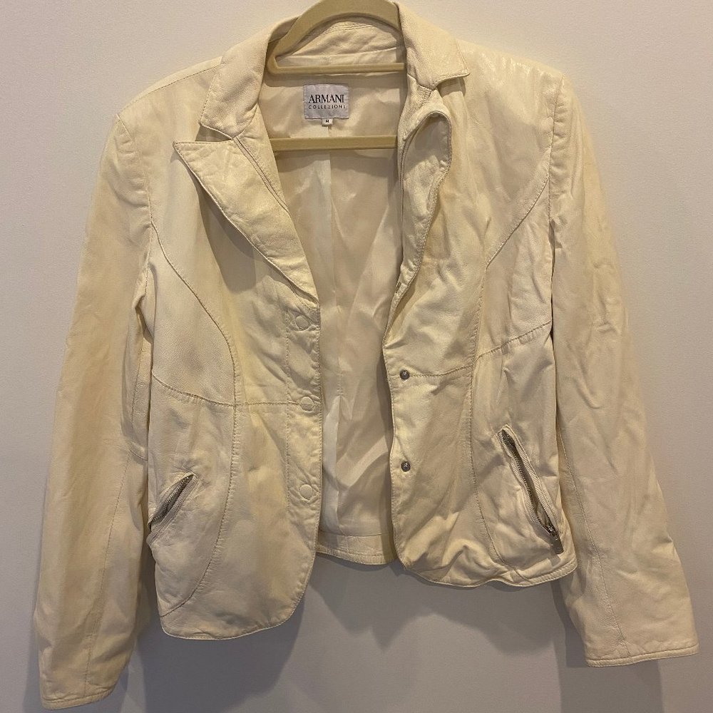 Armani Collezioni  Leather Jacket